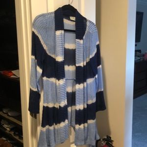 Blue striped sweater
